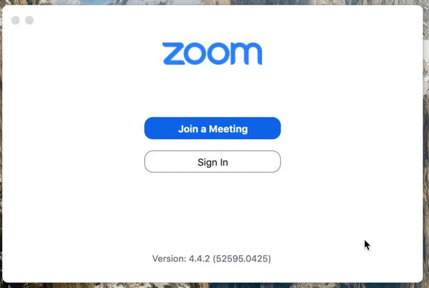 start a test zoom meeting